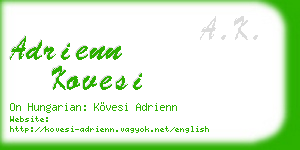 adrienn kovesi business card