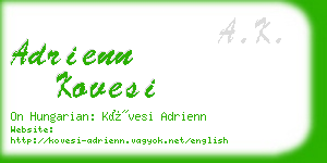 adrienn kovesi business card